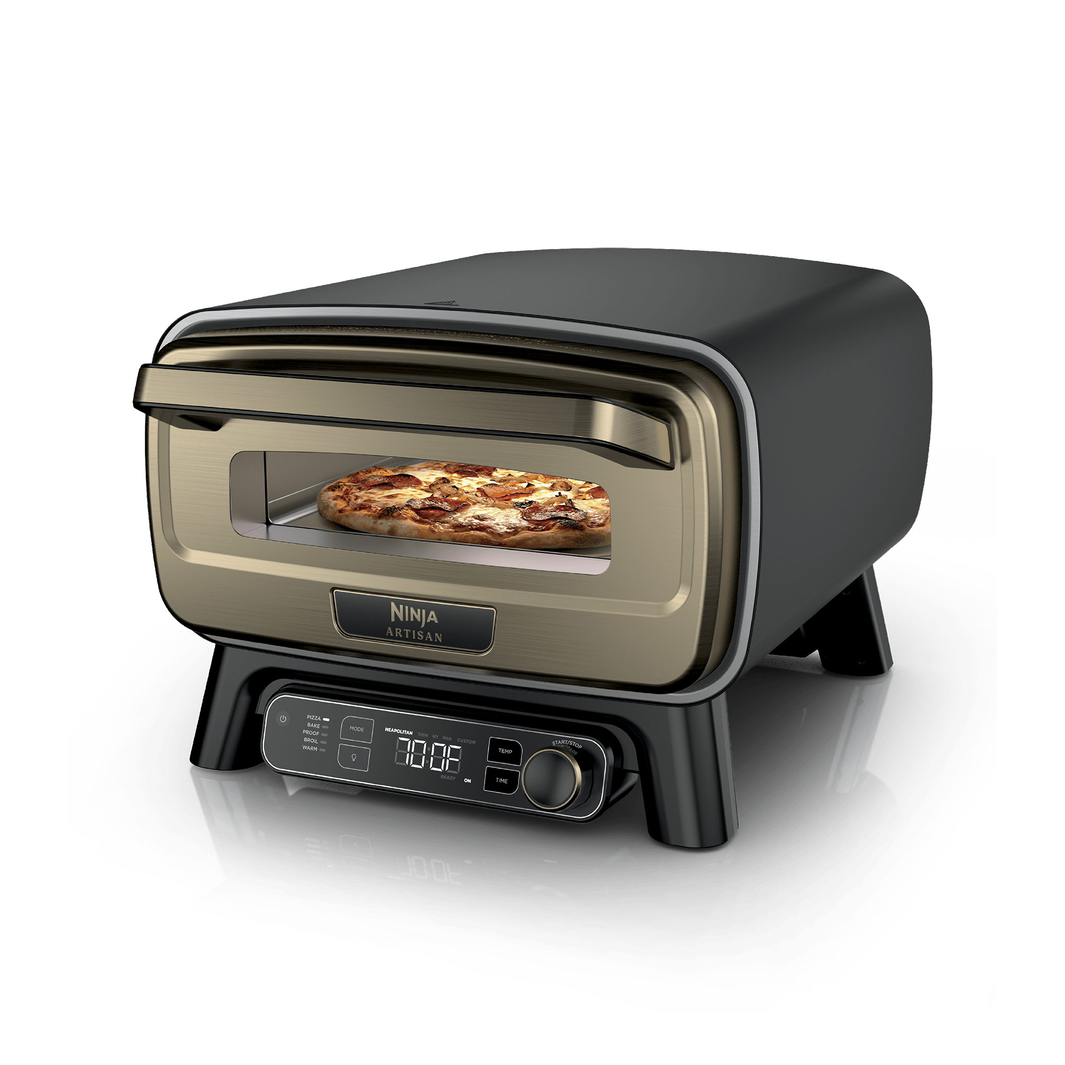 Ninja Artisan™ 5-in-1 Portable Pizza Oven in Blue and Gold - Image 2